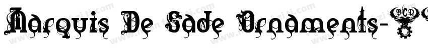 Marquis De Sade Ornaments字体转换